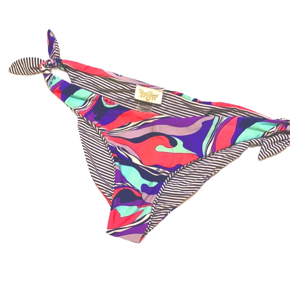 NWOT Beach Bunny reversible Bronze moderate bikini bottom M